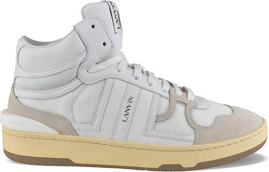 Lanvin Clay hoge sneakers Wit