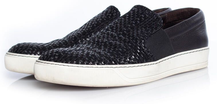 Lanvin Pre-owned Lanvin Instapsneaker van geweven leer