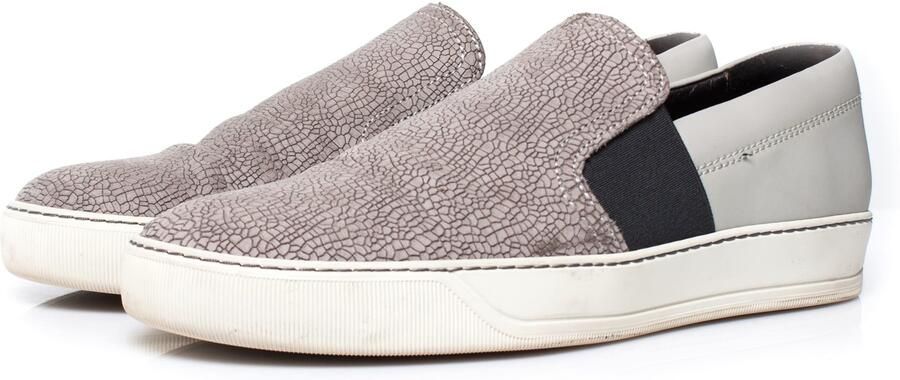 Lanvin Pre-owned Lanvin leren instapsneakers in grijs.
