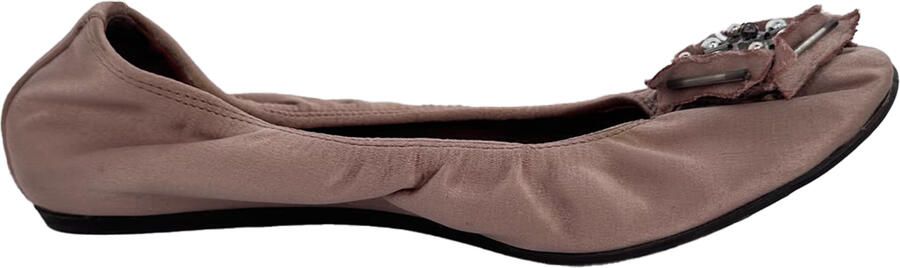 Lanvin Pre-owned Lanvin Versierde Ballerina's in roze satijn