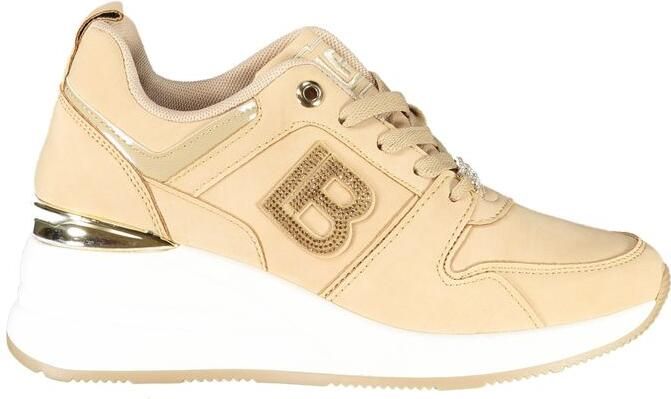 Laura Biagiotti Beigekleurige Polyester Dames Sneaker