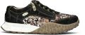 Laura vita Dames Zwarte Leren Trainer Sneaker Schoenen Evitao-03 - Zwart