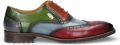 Laura vita Lorenzo Conti Heren Brogue Oxford Schoenen Zwart Bordeauxrood Leer Antonin 01 - Veelkleurig