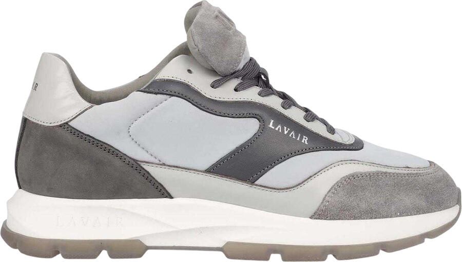 Lavair Heren Aequora Leren Trainers (Grijs)