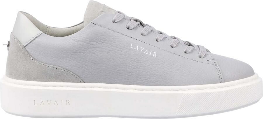 Lavair Heren Luna Logo Leren Trainers (Grijs)