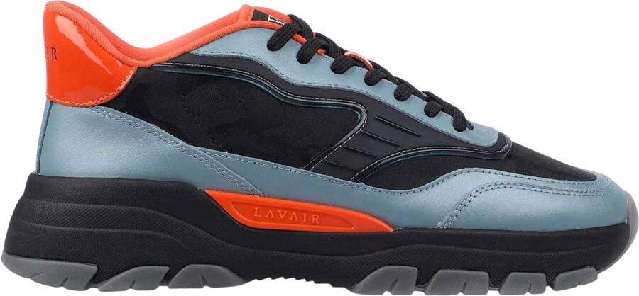 Lavair Heren Pacific 2.0 Leren Chunky Platte Sneakers (Blauw)