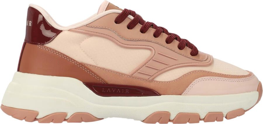 Lavair Heren Pacific 2.0 Leren Chunky Platte Sneakers (Roze)