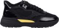Lavair Heren Pacific 2.0 Nappa Leren Chunky Flat Sneakers (Zwart Geel) - Zwart