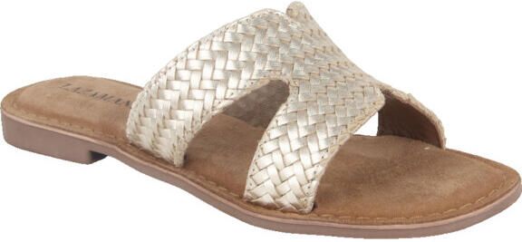 Lazamani 75951 gold dames slippers