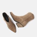 Lazamani ladiesbootiescowboy taupe - Taupe