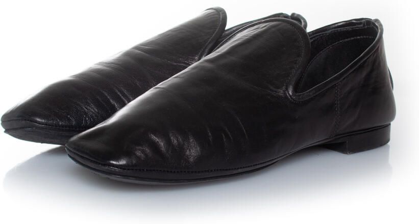 Lemaire zwarte leren loafers