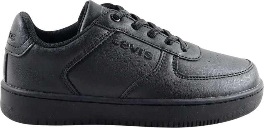 Levi's Levis Kinder Kinder Union Leren Trainers (Zwart)