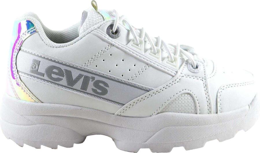 Levi's Levis Soho-sportschoenen van iriserend leer voor kinderen (Spiegel)