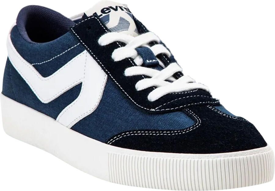 Levi's Levis Unisex-sportschoenen voor volwassenen van suède in twee kleuren (Marineblauw)