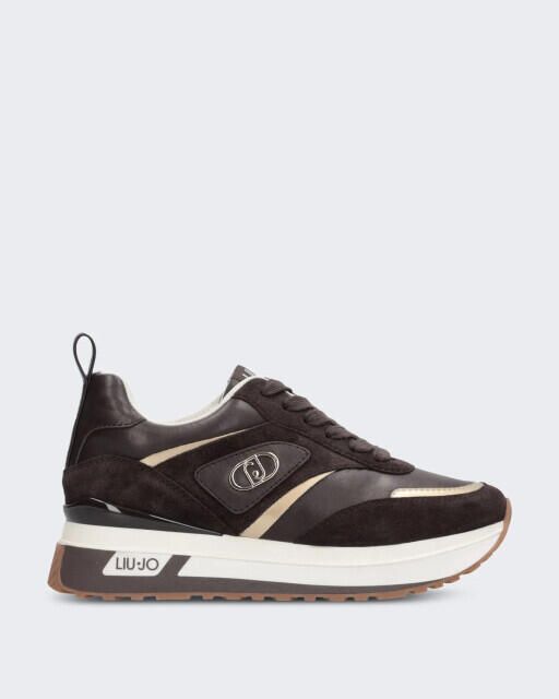 Liu Jo Dames maxi wonder 97 sneaker in moka
