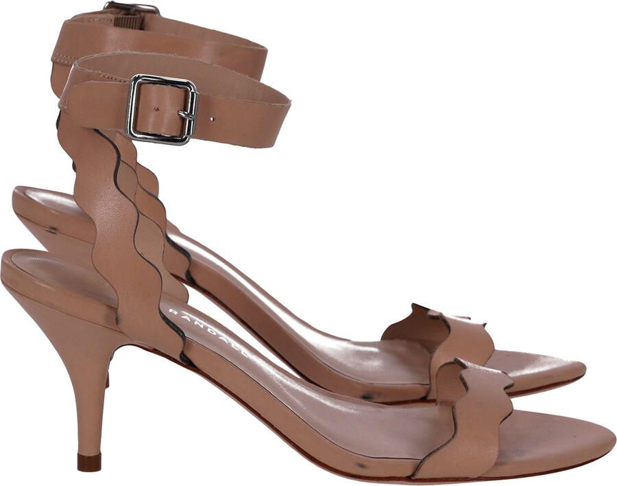 Loeffler Randall Pre-owned Loeffler Randall Reina Kitten Heel Sandalen in Beige Leer