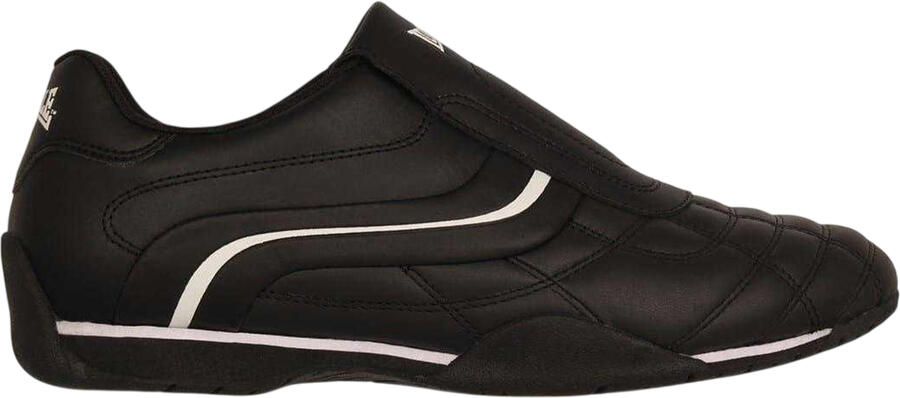 Lonsdale Camden leren instapschoenen voor heren (Zwart)