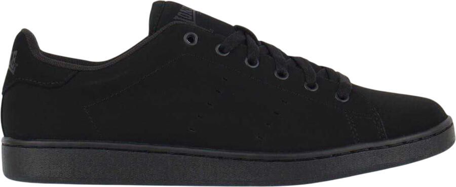 Lonsdale Heren Leyton leren platte sportschoenen (Zwart)