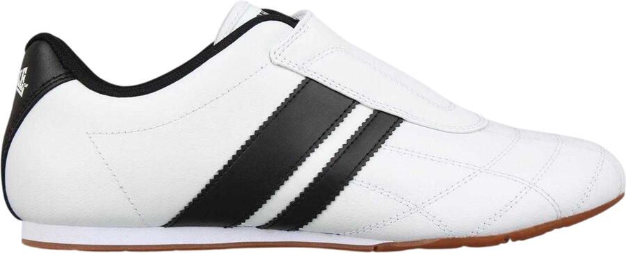 Lonsdale Heren-sneakers van Brent-leer zonder veters (Wit)