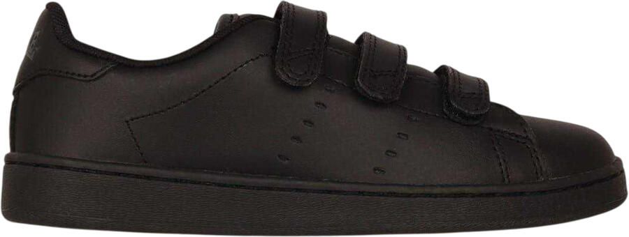 Lonsdale Kinderen Leyton Leren Klittenbandschoenen (Zwart)