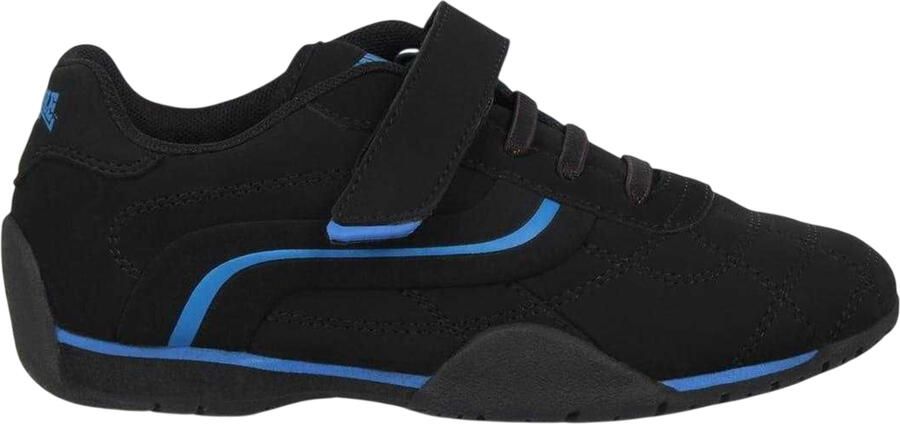 Lonsdale Kindersneakers met klittenband van Camden (ZWART BLAUW)