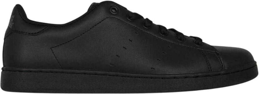 Lonsdale Leyton Leren Trainers voor Kinderen Kinderen (Zwart)