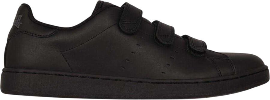 Lonsdale Mannen Leyton Drievoudige Klittenbandschoenen (Zwart Zwart)