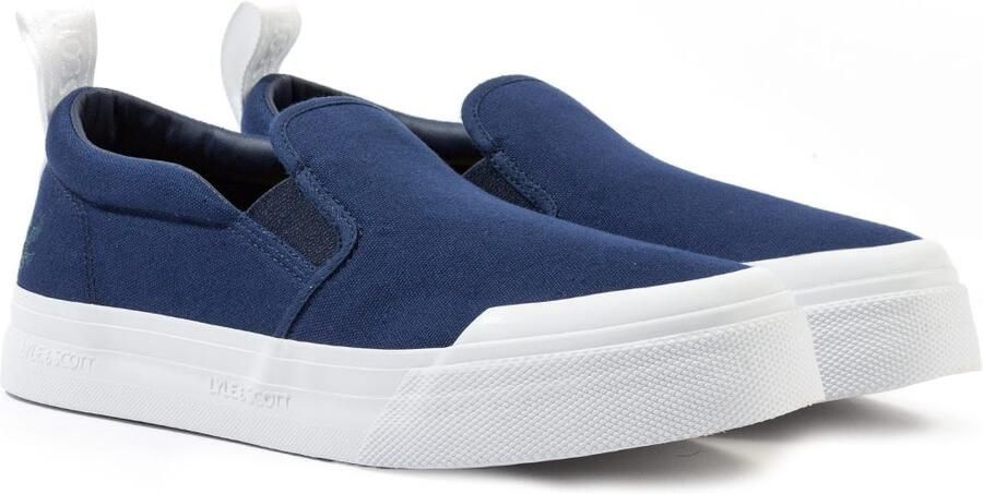 Lyle & Scott Duncan donkerblauwe canvas schoenen