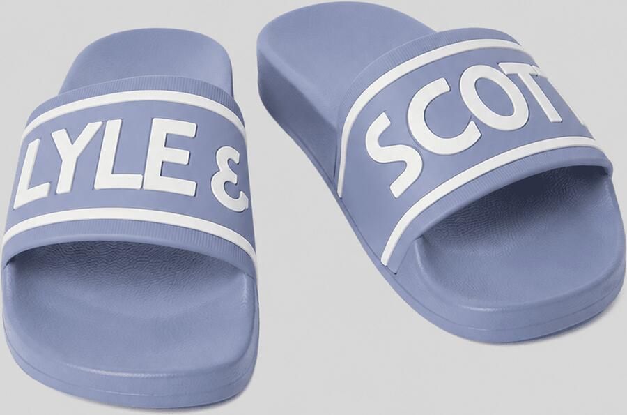 Lyle & Scott Logo Band Slippers