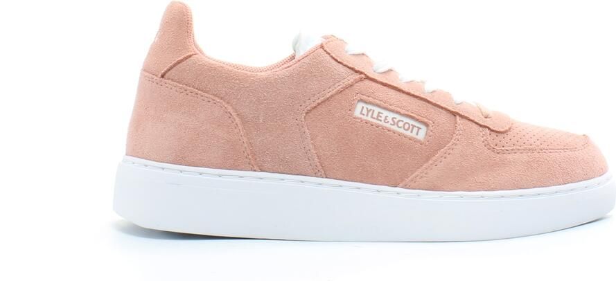 Lyle & Scott McMahon II roze suède leren veterschoenen voor heren FW1200 Z873