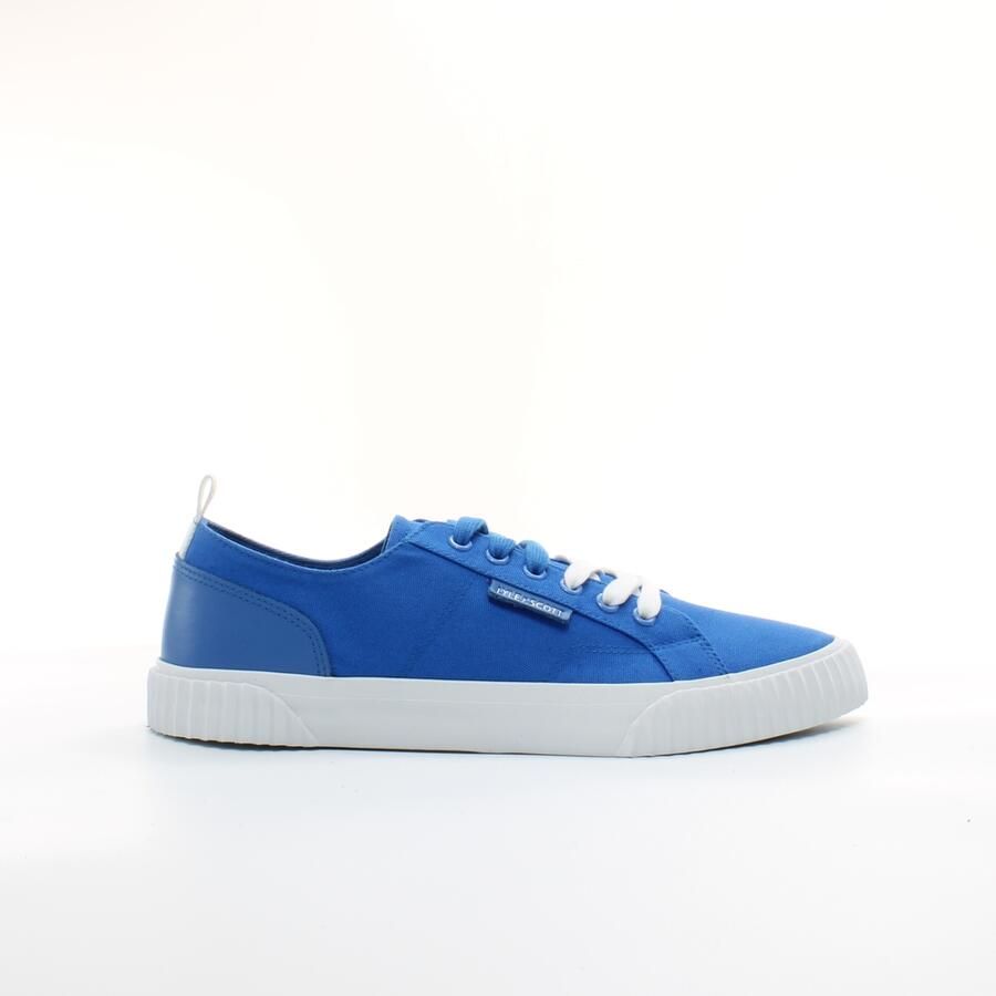Lyle & Scott Mitchell blauwe textiel veterschoenen voor heren FW1008 Z797