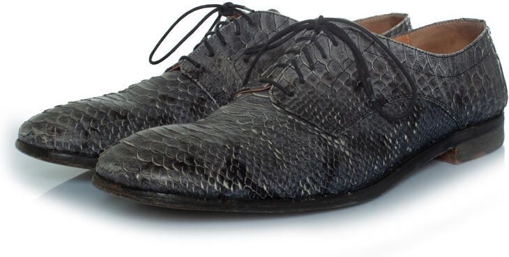 Maison Margiela Pre-owned Maison Margiela Python veterschoenen in grijs
