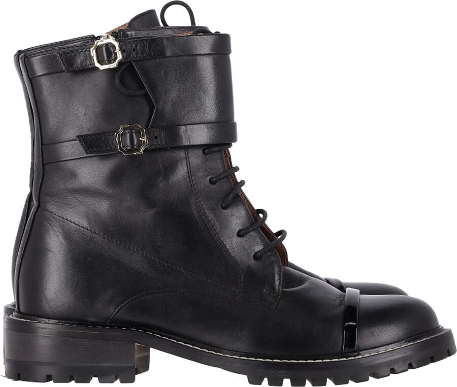 Malone Souliers Pre-owned Malone Souliers combatlaarzen in zwart leer