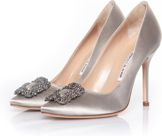 Manolo Blahnik Hangisi satin pumps