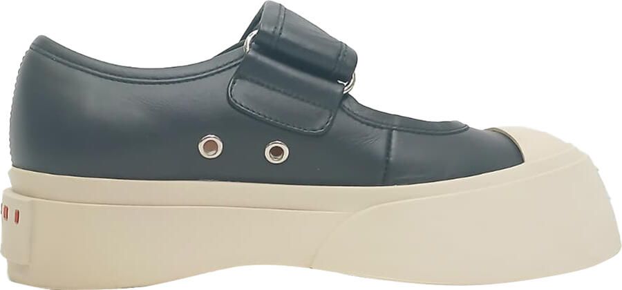 Marni Pre-owned Marni Pablo Mary-Jane Sneakers in Zwart Nappa Kalfsleer