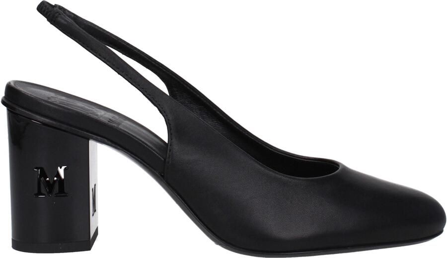 Max Mara Zwarte Leren Hakken