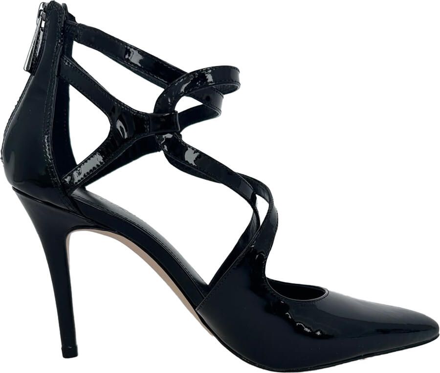 Michael Kors Pre-owned Michael Kors Catia Cross-Strap Pumps in Zwart Leren Lak