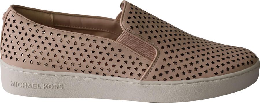 Michael Kors Pre-owned Michael Kors Keaton Slip On Sneakers in Roze Leer