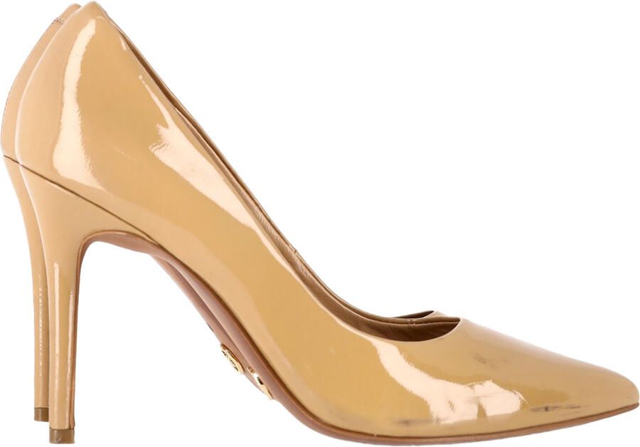 Michael Kors Pre-owned Michael Kors pumps met spitse neus in beige lakleer