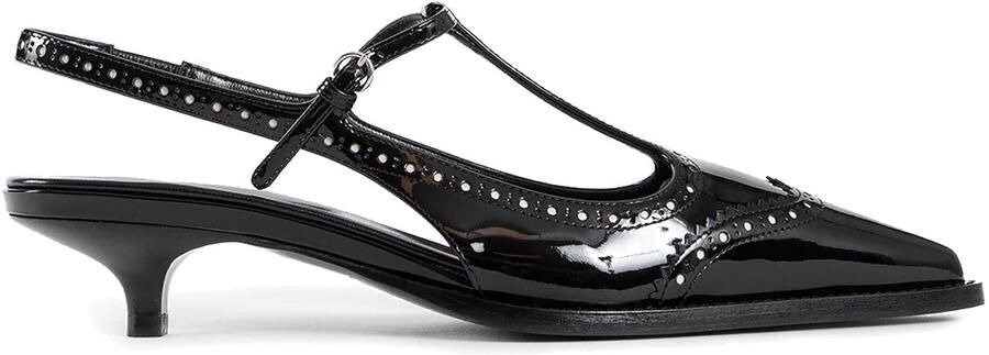 Miu Leren Slingback Pumps