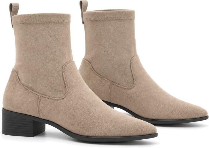 Montevita Enkellaarsjes met hak Bro15 taupe