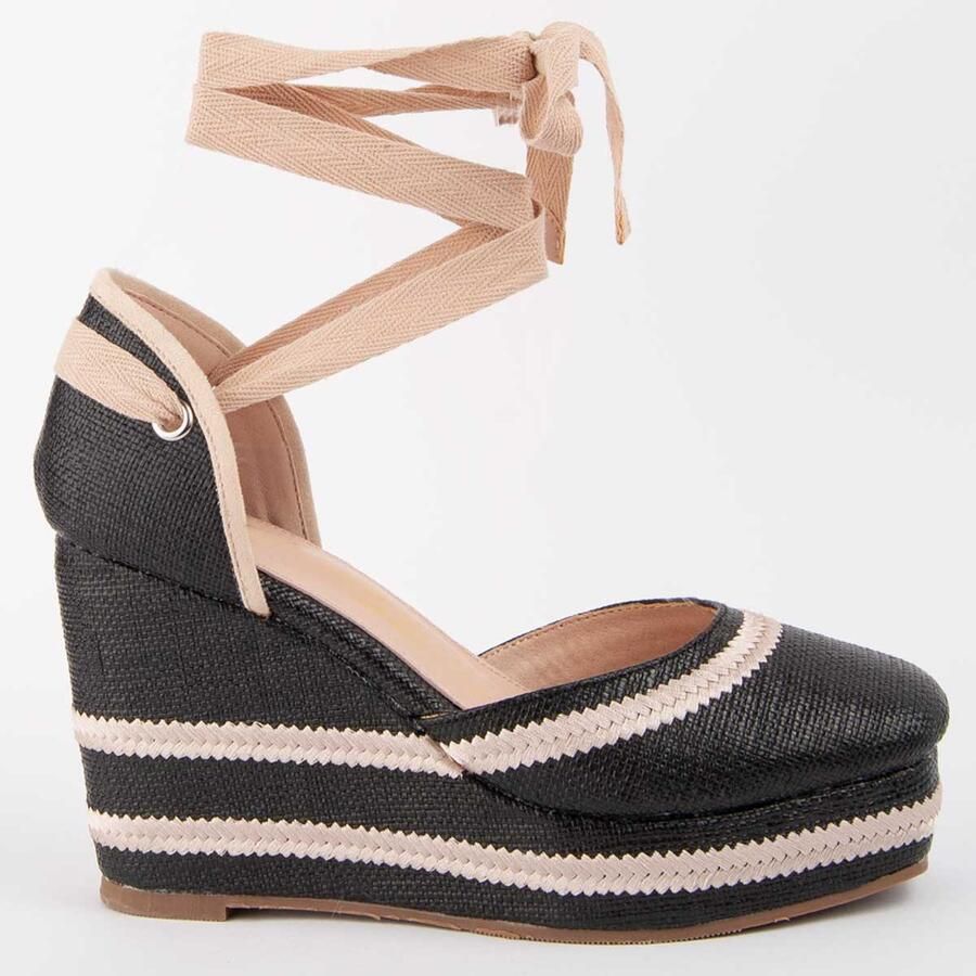 Montevita Espadrilles Met Een Sleehak Balenci11 Zwart