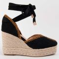 Montevita Espadrilles Met Een Sleehak Balenci12 Zwart - Zwart