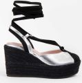 Montevita Espadrilles Met Een Sleehak Balenci6 Zilver - Zilver