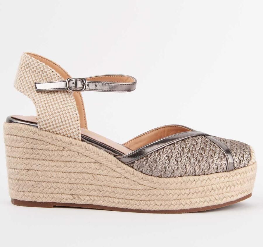 Montevita Espadrilles Met Een Sleehak Balenci9 Grijs