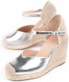 Montevita Espadrilles Met Sleehak Balenci4 Zilver - Zilver