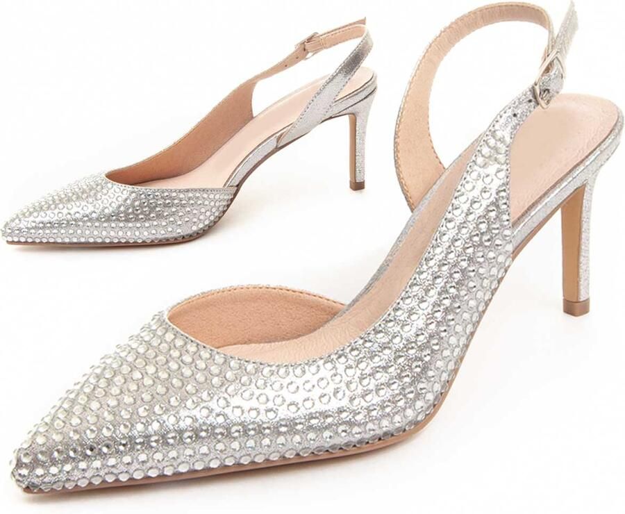 Montevita hakschoen Festshoe3 In Zilver