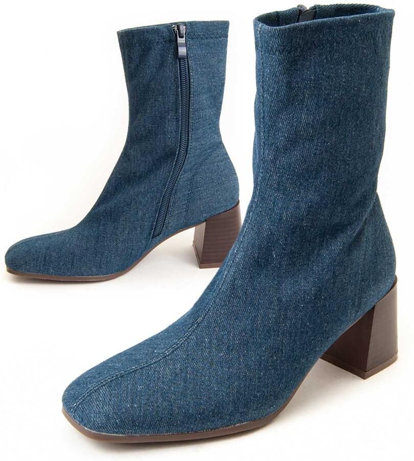 Montevita Heel Enkelboot Buonavitta4 In Blauw