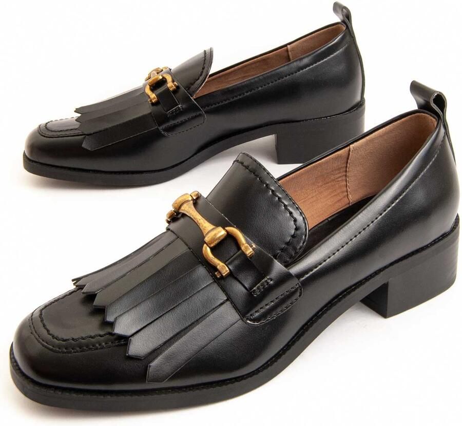 Montevita Heel Mocassin Megane In Zwart