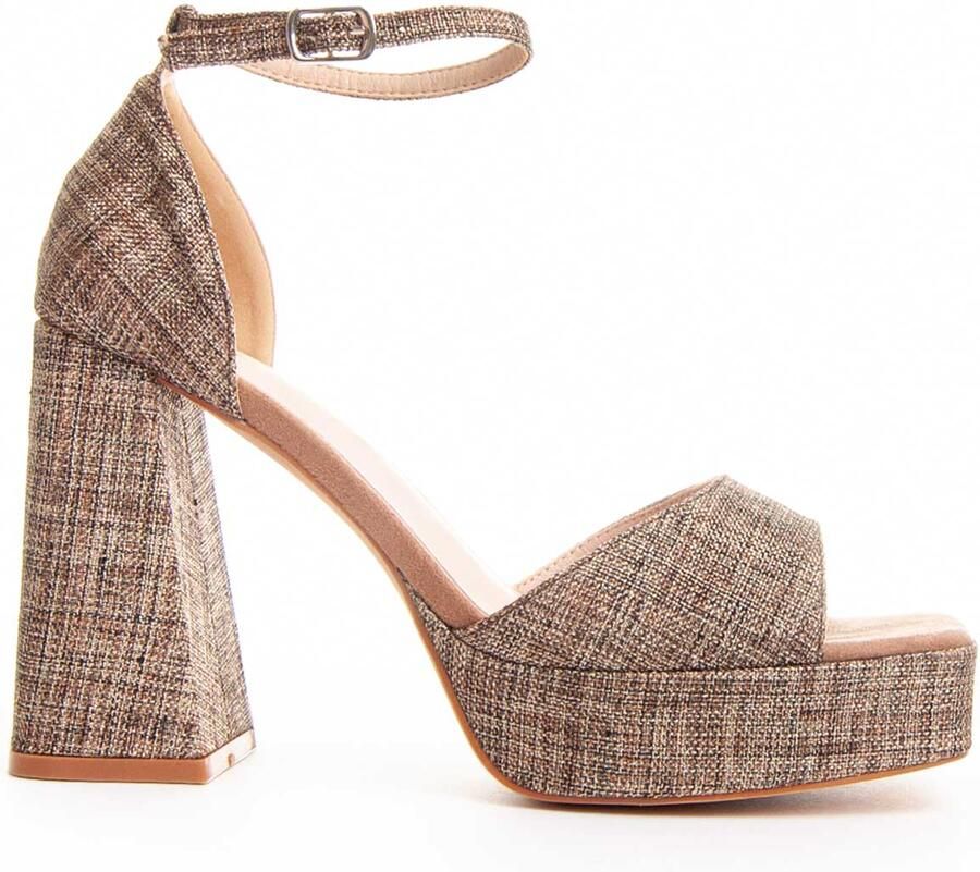 Montevita Heel Sandal Festsand7 In Bruin